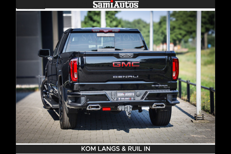 GMC Sierra DENALI 6.2 V8 426PK Full Option | De Meest Luxe Pick-Up in zijn Klasse | Comfortabele Dubbele Cabine met Royale 5 Zitplaatsen | BPM vrij | Nu Leverbaar uit Voorraad | Voorraad Nr 2058 | De specialist in Amerikaanse pick‑ups in Nederland en Europa.