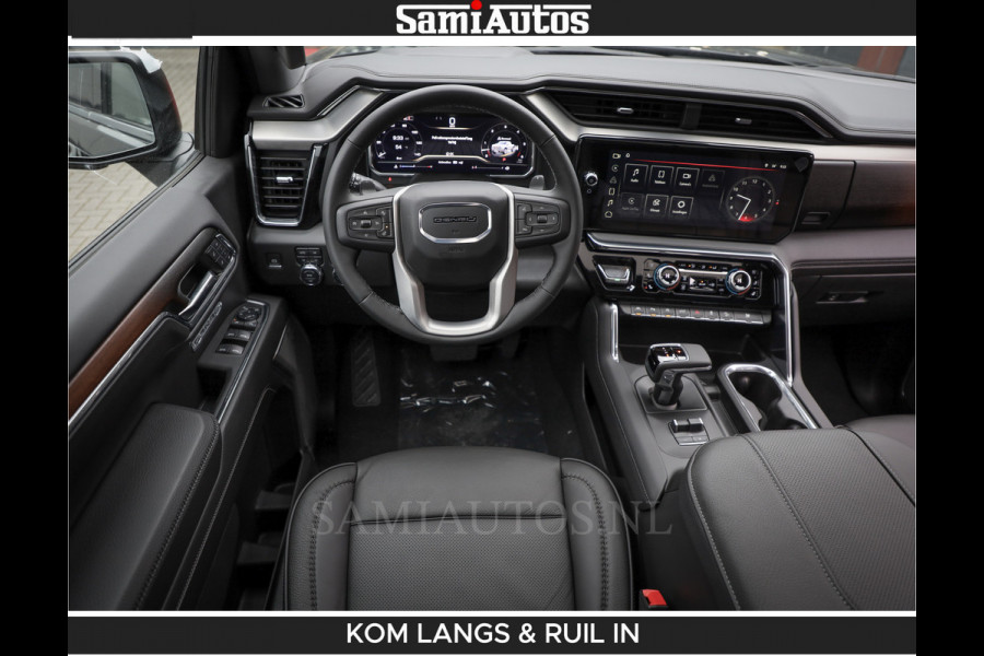 GMC Sierra DENALI 6.2 V8 426PK Full Option | De Meest Luxe Pick-Up in zijn Klasse | Comfortabele Dubbele Cabine met Royale 5 Zitplaatsen | BPM vrij | Nu Leverbaar uit Voorraad | Voorraad Nr 2058 | De specialist in Amerikaanse pick‑ups in Nederland en Europa.