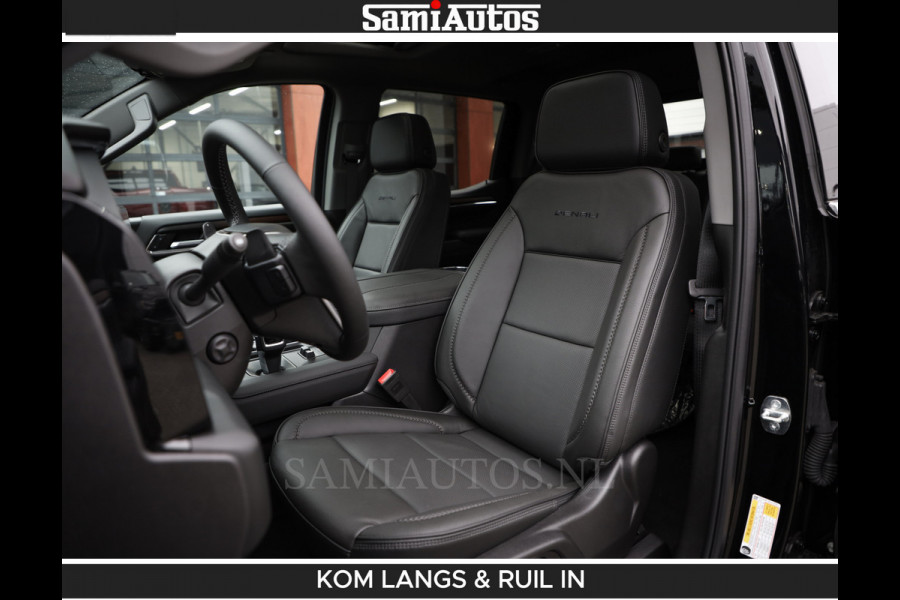 GMC Sierra DENALI 6.2 V8 426PK Full Option | De Meest Luxe Pick-Up in zijn Klasse | Comfortabele Dubbele Cabine met Royale 5 Zitplaatsen | BPM vrij | Nu Leverbaar uit Voorraad | Voorraad Nr 2058 | De specialist in Amerikaanse pick‑ups in Nederland en Europa.