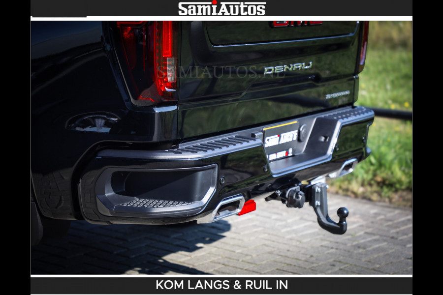 GMC Sierra DENALI 6.2 V8 426PK Full Option | De Meest Luxe Pick-Up in zijn Klasse | Comfortabele Dubbele Cabine met Royale 5 Zitplaatsen | BPM vrij | Nu Leverbaar uit Voorraad | Voorraad Nr 2058 | De specialist in Amerikaanse pick‑ups in Nederland en Europa.