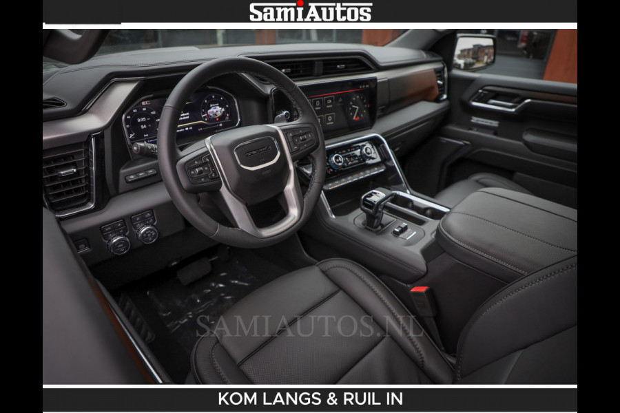 GMC Sierra DENALI 6.2 V8 426PK Full Option | De Meest Luxe Pick-Up in zijn Klasse | Comfortabele Dubbele Cabine met Royale 5 Zitplaatsen | BPM vrij | Nu Leverbaar uit Voorraad | Voorraad Nr 2058 | De specialist in Amerikaanse pick‑ups in Nederland en Europa.