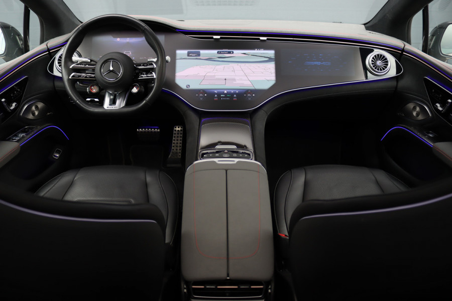 Mercedes-Benz EQS AMG 53 4MATIC+ 108 kWh | Manufaktur | Keramisch | Achterasbesturing | Hyperscreen | Carbon | HUD | Massage | Verwarmd Stuurwiel | Stoelventilatie | Luchtvering |