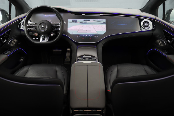 Mercedes-Benz EQS AMG 53 4MATIC+ 108 kWh | Manufaktur | Keramisch | Achterasbesturing | Hyperscreen | Carbon | HUD | Massage | Verwarmd Stuurwiel | Stoelventilatie | Luchtvering |