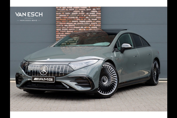 Mercedes-Benz EQS AMG 53 4MATIC+ 108 kWh | Manufaktur | Keramisch | Achterasbesturing | Hyperscreen | Carbon | HUD | Massage | Verwarmd Stuurwiel | Stoelventilatie | Luchtvering |