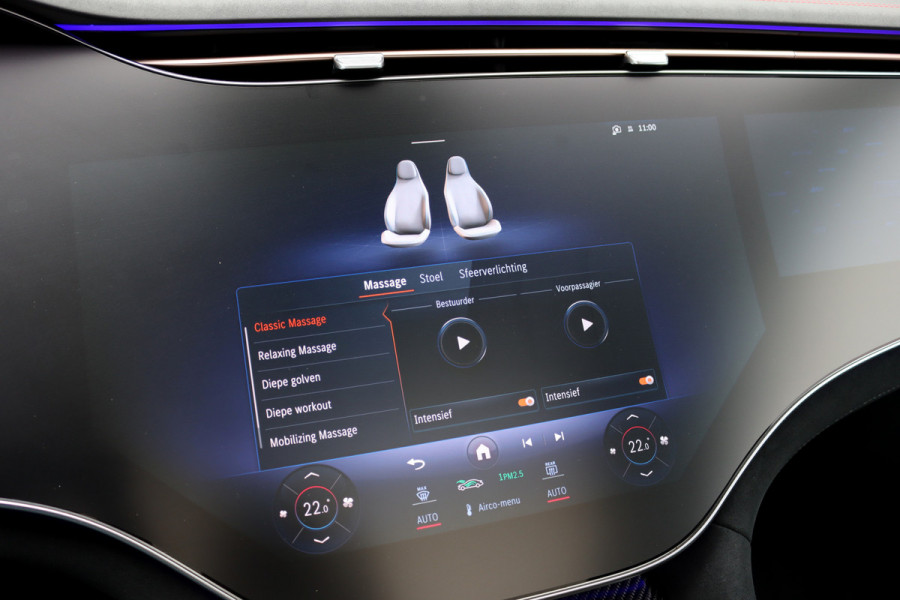 Mercedes-Benz EQS AMG 53 4MATIC+ 108 kWh | Manufaktur | Keramisch | Achterasbesturing | Hyperscreen | Carbon | HUD | Massage | Verwarmd Stuurwiel | Stoelventilatie | Luchtvering |