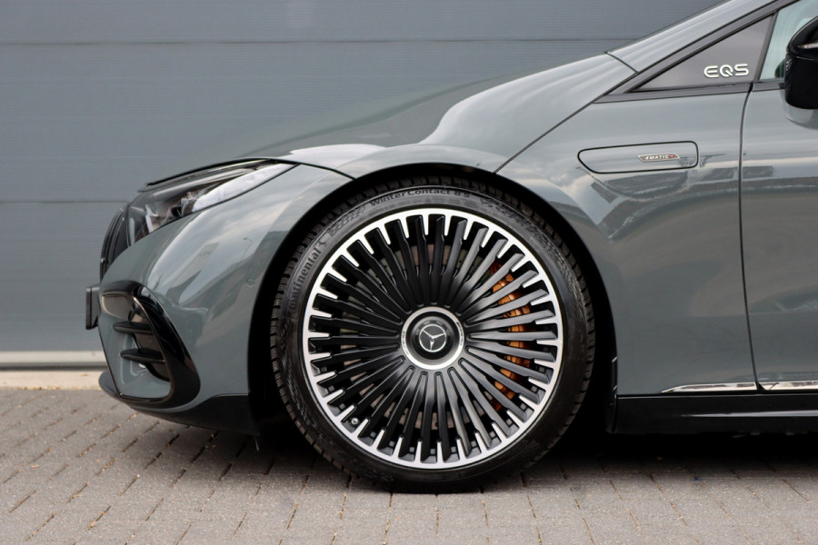 Mercedes-Benz EQS AMG 53 4MATIC+ 108 kWh | Manufaktur | Keramisch | Achterasbesturing | Hyperscreen | Carbon | HUD | Massage | Verwarmd Stuurwiel | Stoelventilatie | Luchtvering |