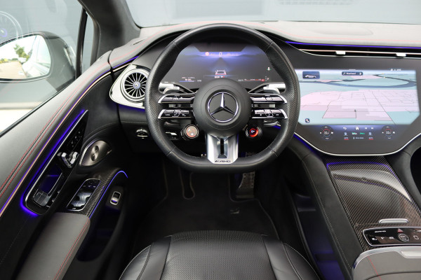 Mercedes-Benz EQS AMG 53 4MATIC+ 108 kWh | Manufaktur | Keramisch | Achterasbesturing | Hyperscreen | Carbon | HUD | Massage | Verwarmd Stuurwiel | Stoelventilatie | Luchtvering |