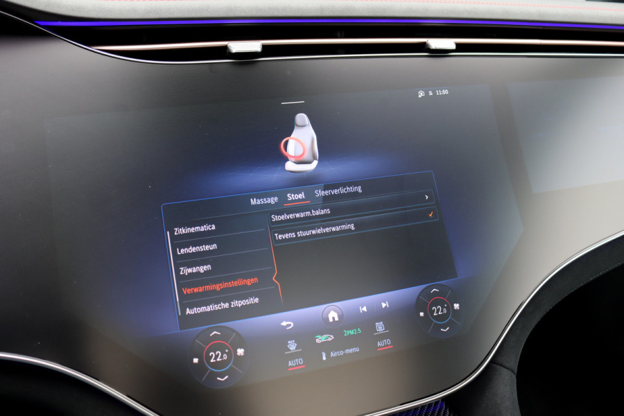 Mercedes-Benz EQS AMG 53 4MATIC+ 108 kWh | Manufaktur | Keramisch | Achterasbesturing | Hyperscreen | Carbon | HUD | Massage | Verwarmd Stuurwiel | Stoelventilatie | Luchtvering |
