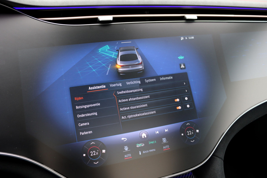 Mercedes-Benz EQS AMG 53 4MATIC+ 108 kWh | Manufaktur | Keramisch | Achterasbesturing | Hyperscreen | Carbon | HUD | Massage | Verwarmd Stuurwiel | Stoelventilatie | Luchtvering |