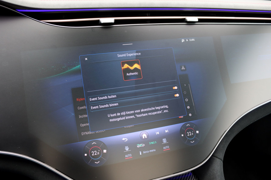 Mercedes-Benz EQS AMG 53 4MATIC+ 108 kWh | Manufaktur | Keramisch | Achterasbesturing | Hyperscreen | Carbon | HUD | Massage | Verwarmd Stuurwiel | Stoelventilatie | Luchtvering |