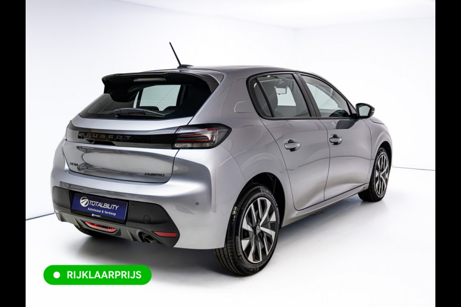 Peugeot 208 1.2 Hybrid 110 e-DCS6 Style | Tot 8 jaar garantie | Airco | Cruise | Apple Carplay / Android Auto Led, Pdc achter, Lane-assist, Verkeersborddetectie, Dab