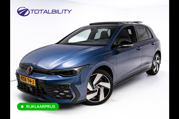 Volkswagen Golf 1.5 eHybrid GTE 272PK | Pano | Leer | Stoelkoeling | Stoel-Stuurverwarming | Elec. trekhaak | Travel assist | IQ-Drive | IQ-Led | Black-style | Memorystoel | Adaptive Cruise | Head-Up | Keyless | Sfeerverlichting | DCC |