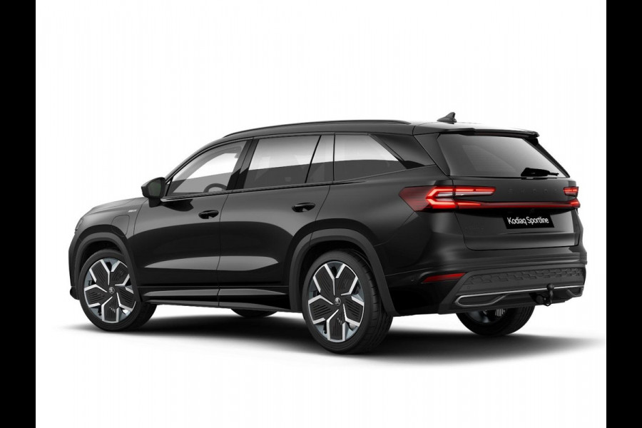 Škoda Kodiaq 1.5 TSI PHEV Sportline Business 204 pk 6 versn. DSG | Comfort Pakket | Panorama Dak | Trekhaak | Parkeer Pakket | Velgen: 20" lichtmetalen velgen Rila aero, antraciet zwart