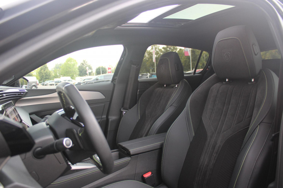 Peugeot 308 1.2 Hybrid 145PK AUTOMAAT GT PACK | PANORAMA SCHUIF/KANTEL DAK | AFNEEMBARE TREKHAAK | SENSATION PACK: FOCAL HIFI SYSTEM MET 10 SPEAKERS/DRAADLOZE TELEFOONLADER | 360 VISION & DRIVE ASSIST PLUS PACK: ACHTERUITRIJCAMERA 360° VISEOPARK (4-CAMERA'S)/PARKEERHULP VOOR + ACHTER/ANTIDIEFSTAL ALARM/3-D INSTRUMENTENPANEEL/CLEAN CABIN | ALCANTARA EXECUTIVE PACK: BEKLEDING ALCANTARA/KUNSTLEDER INCL. ELEKTRISCH VERSTELBARE AGR STOEL MET GEHEUGENFUNCTIE/VERWARMBARE VOORSTOELEN/MASSAGE FUNCTIE OP BEIDE VOORSTOELEN |  18" LICHTMETALEN VELGEN | NAVIGATIE | LED MATRIX KOPLAMPEN | KEYLE