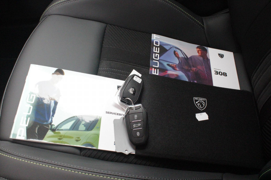Peugeot 308 1.2 Hybrid 145PK AUTOMAAT GT PACK | PANORAMA SCHUIF/KANTEL DAK | AFNEEMBARE TREKHAAK | SENSATION PACK: FOCAL HIFI SYSTEM MET 10 SPEAKERS/DRAADLOZE TELEFOONLADER | 360 VISION & DRIVE ASSIST PLUS PACK: ACHTERUITRIJCAMERA 360° VISEOPARK (4-CAMERA'S)/PARKEERHULP VOOR + ACHTER/ANTIDIEFSTAL ALARM/3-D INSTRUMENTENPANEEL/CLEAN CABIN | ALCANTARA EXECUTIVE PACK: BEKLEDING ALCANTARA/KUNSTLEDER INCL. ELEKTRISCH VERSTELBARE AGR STOEL MET GEHEUGENFUNCTIE/VERWARMBARE VOORSTOELEN/MASSAGE FUNCTIE OP BEIDE VOORSTOELEN |  18" LICHTMETALEN VELGEN | NAVIGATIE | LED MATRIX KOPLAMPEN | KEYLE