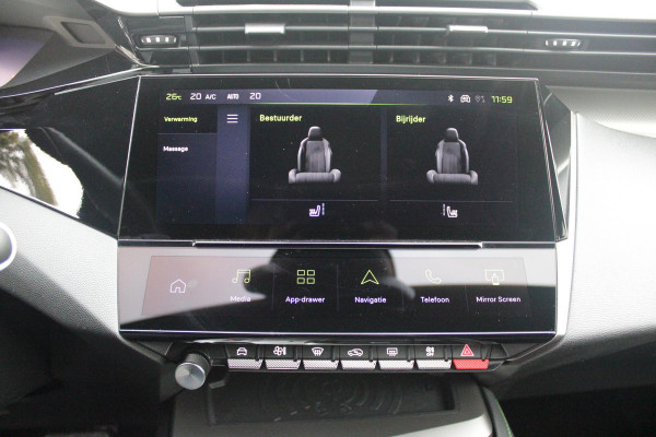 Peugeot 308 1.2 Hybrid 145PK AUTOMAAT GT PACK | PANORAMA SCHUIF/KANTEL DAK | AFNEEMBARE TREKHAAK | SENSATION PACK: FOCAL HIFI SYSTEM MET 10 SPEAKERS/DRAADLOZE TELEFOONLADER | 360 VISION & DRIVE ASSIST PLUS PACK: ACHTERUITRIJCAMERA 360° VISEOPARK (4-CAMERA'S)/PARKEERHULP VOOR + ACHTER/ANTIDIEFSTAL ALARM/3-D INSTRUMENTENPANEEL/CLEAN CABIN | ALCANTARA EXECUTIVE PACK: BEKLEDING ALCANTARA/KUNSTLEDER INCL. ELEKTRISCH VERSTELBARE AGR STOEL MET GEHEUGENFUNCTIE/VERWARMBARE VOORSTOELEN/MASSAGE FUNCTIE OP BEIDE VOORSTOELEN |  18" LICHTMETALEN VELGEN | NAVIGATIE | LED MATRIX KOPLAMPEN | KEYLE