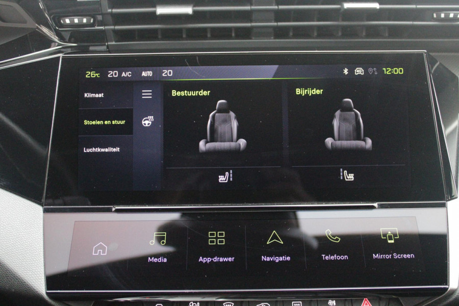 Peugeot 308 1.2 Hybrid 145PK AUTOMAAT GT PACK | PANORAMA SCHUIF/KANTEL DAK | AFNEEMBARE TREKHAAK | SENSATION PACK: FOCAL HIFI SYSTEM MET 10 SPEAKERS/DRAADLOZE TELEFOONLADER | 360 VISION & DRIVE ASSIST PLUS PACK: ACHTERUITRIJCAMERA 360° VISEOPARK (4-CAMERA'S)/PARKEERHULP VOOR + ACHTER/ANTIDIEFSTAL ALARM/3-D INSTRUMENTENPANEEL/CLEAN CABIN | ALCANTARA EXECUTIVE PACK: BEKLEDING ALCANTARA/KUNSTLEDER INCL. ELEKTRISCH VERSTELBARE AGR STOEL MET GEHEUGENFUNCTIE/VERWARMBARE VOORSTOELEN/MASSAGE FUNCTIE OP BEIDE VOORSTOELEN |  18" LICHTMETALEN VELGEN | NAVIGATIE | LED MATRIX KOPLAMPEN | KEYLE
