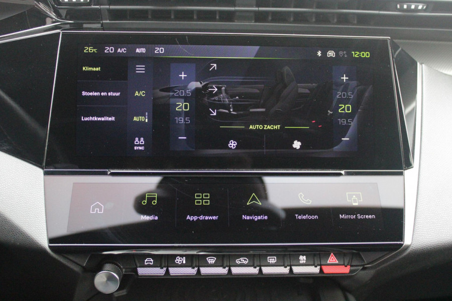 Peugeot 308 1.2 Hybrid 145PK AUTOMAAT GT PACK | PANORAMA SCHUIF/KANTEL DAK | AFNEEMBARE TREKHAAK | SENSATION PACK: FOCAL HIFI SYSTEM MET 10 SPEAKERS/DRAADLOZE TELEFOONLADER | 360 VISION & DRIVE ASSIST PLUS PACK: ACHTERUITRIJCAMERA 360° VISEOPARK (4-CAMERA'S)/PARKEERHULP VOOR + ACHTER/ANTIDIEFSTAL ALARM/3-D INSTRUMENTENPANEEL/CLEAN CABIN | ALCANTARA EXECUTIVE PACK: BEKLEDING ALCANTARA/KUNSTLEDER INCL. ELEKTRISCH VERSTELBARE AGR STOEL MET GEHEUGENFUNCTIE/VERWARMBARE VOORSTOELEN/MASSAGE FUNCTIE OP BEIDE VOORSTOELEN |  18" LICHTMETALEN VELGEN | NAVIGATIE | LED MATRIX KOPLAMPEN | KEYLE
