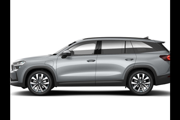 Škoda Kodiaq 1.5 TSI PHEV Business Edition Plus 204 pk 6 versn. DSG | Trekhaak | Dynamic Chasis Control | Panorama Dak | Light & View Pakket | Sunset | Velgen: 19" lichtmetalen velgen Lefka aero, zilver