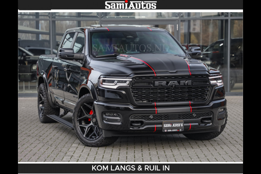 Dodge Ram LIMITED 2026 5.7 V8 HEMI | MAXIMAAL UITGERUST | DUBBELE CABINE | 5 PERSOONS | DC | Allernieuwste Limited uitvoering – volledig uitgerust met alle opties, inclusief MWK en normale laadbak Voorraad nr 3806