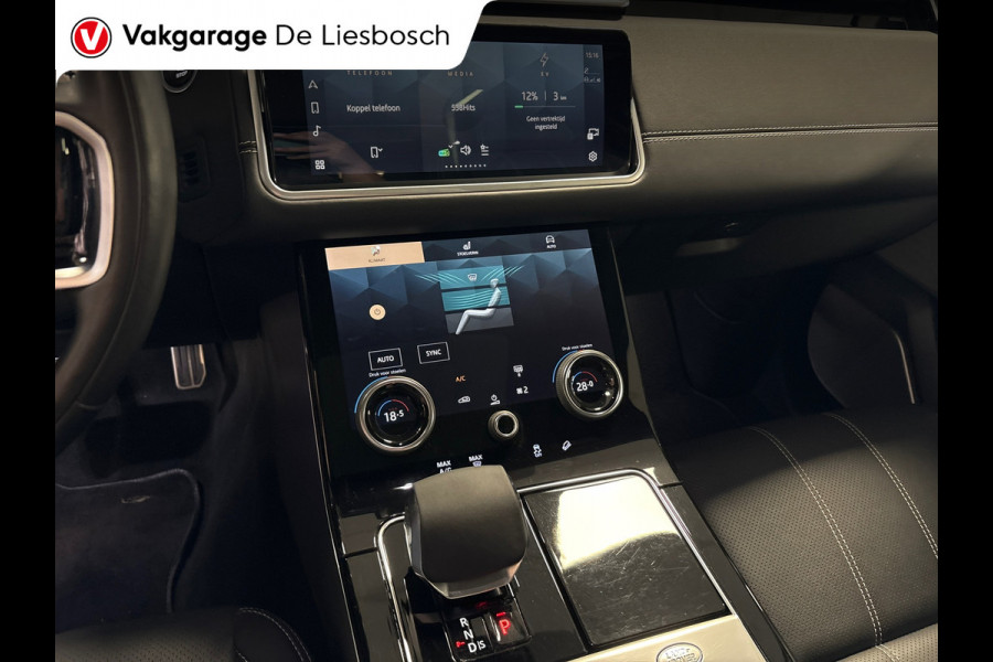 Land Rover Range Rover Velar 2.0 P400e SE/leer/pano/navi/camera/meridian/stoel verw/black edition