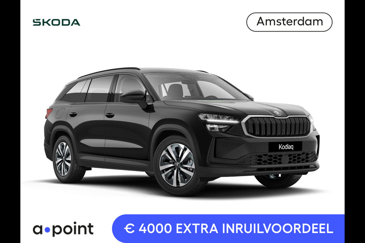 Škoda Kodiaq 1.5 TSI PHEV Business Edition 204 pk 6 versn. DSG | Sunset | Trekhaak | Velgen: 18" lichtmetalen velgen Soira aero, zilver