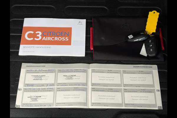 Citroën C3 Aircross 1.2 PureTech S&S Shine 1e Eigenaar l D-riem vv in 07-07-2025 l 360°Camera l Navi l Carplay l Net beurt gehad l Keyless l 17''Lmv l Rijstrooksensor l 110pk l Pdc V+A l 6 Bak l N.A.P l Apk tot 07-2027