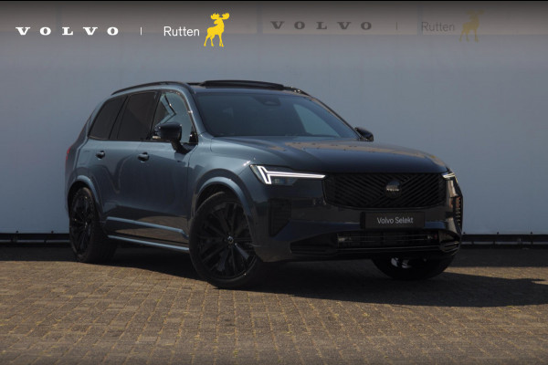 Volvo XC90 T8 455PK Automaat AWD Ultra Black Edition / Stoelmassage - en ventilatie Luchtvering / Trekhaak / Panoramadak / Google services / Elektrisch bedienbare voorstoelen met geheugen / Stoelverwarming voor en achter