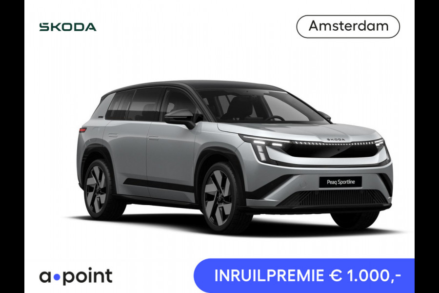 Škoda Peaq 90 Sportline 7p. 286 pk | Panorama Dak | Derde zitrij | Trekhaak | Winter Pakket | Zwart Dak |  21" lichtmetalen velgen "Dugong" zwart gepolijst