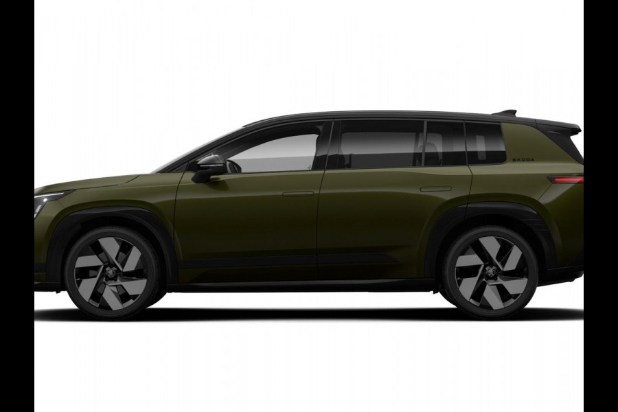 Škoda Peaq 90 Sportline 7p. 286 pk | Winter Pakket | Trekhaak | Panorama Dak | Zwart Dak | Derde zitrij | Velgen: 21" lichtmetalen velgen "Dugong" zwart gepolijst