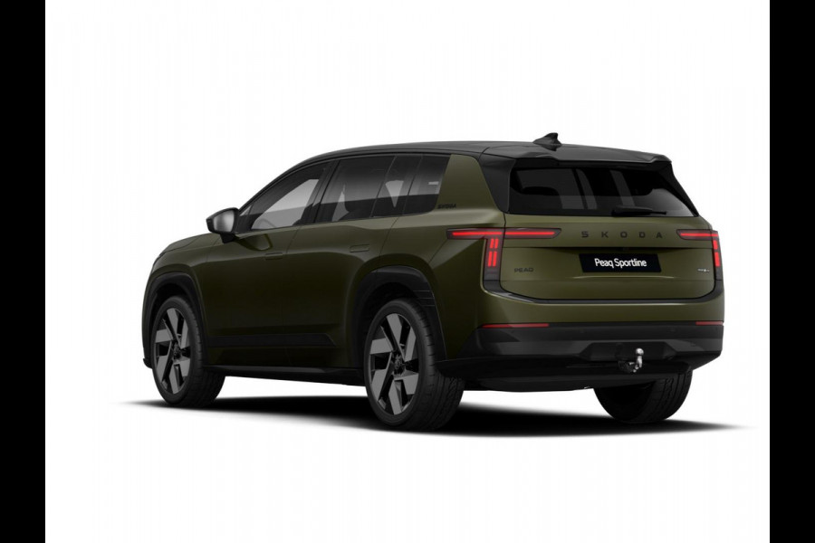 Škoda Peaq 90 Sportline 7p. 286 pk | Winter Pakket | Trekhaak | Panorama Dak | Zwart Dak | Derde zitrij | Velgen: 21" lichtmetalen velgen "Dugong" zwart gepolijst