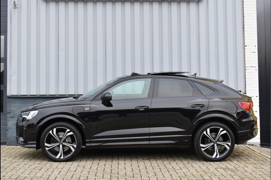 Audi Q3 Sportback 45 TFSI e S-Line 245 Pk Pano Sonos 360 Leder Matrix Trekhaak Keyless ACC 20 Inch