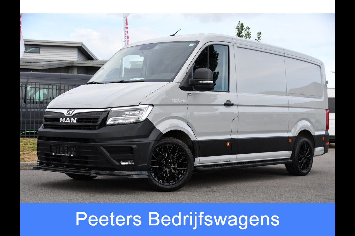 MAN TGE 3.140 35 2.0 L3H2 PB Edition Camera, Cruise, Carplay, LED, 140pk, Automaat, Multimedia, 3000kg Trekhaak, voorruit verwarming, Uniek!
