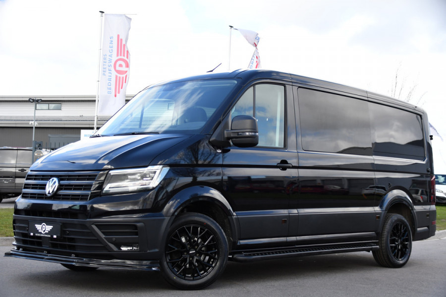 Volkswagen Crafter 35 2.0 TDI L3H2 DC Black Edition Cruise, Camera, Carplay, LED, Clima, Standkachel, Automaat, Stuurvervewarming, Uniek!
