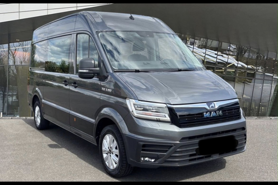 MAN TGE 3.180 35 2.0 L3H3 DC PB Edition Camera, Cruise, Carplay, LED, Automaat, Stoelverwarming, Leder, Trekhaak, Sensoren, Uniek!