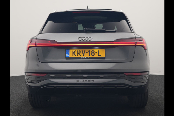 Audi Q8 e-tron 50 quattro S Line 95 kWh 340pk Dealer O.H | Luchtvering | Trekhaak Afn. | Adaptive Cruise | Bang & Olufsen | Head Up | 360 Camera | Lederen Sportstoelen & Stuur Verwarmd | Keyless | Apple Carplay | BLIS | Virtual | Navigatie | DAB | 21"L.M |