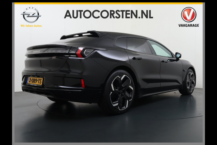 ZEEKR 001 AWD Performance 544PK 100kWh SOH 97% Panoramadak Warmtepomp 360°Camera Adap.Cruise Navi Ecc Stoel+Stuur+Achterbankverwarming Hea Lmv 22" Pdc Elek.Achterklep Matrix Led Apple Carplay/Android Auto Draadloze telefoonlader 2.000kg Trekvermogen! 1e Eigenaar Origineel Nederlandse Auto