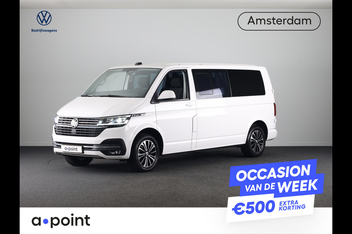 Volkswagen Transporter 2.0 TDI L2H3 28 Bulli 150 PK DSG (Automaat) | Dubbele cabine | Trekhaak | Parkeercamera |