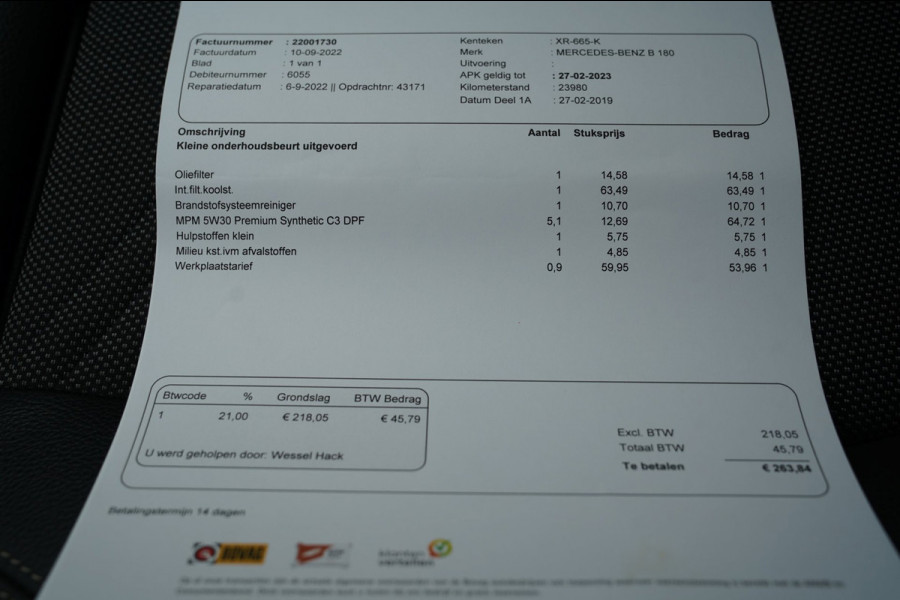 Mercedes-Benz B-Klasse 180 Business Solution|Prijs rijklaar incl 12 mnd garantie|Afn Trekhaak Navi Elek klep