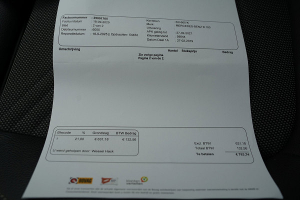 Mercedes-Benz B-Klasse 180 Business Solution|Prijs rijklaar incl 12 mnd garantie|Afn Trekhaak Navi Elek klep