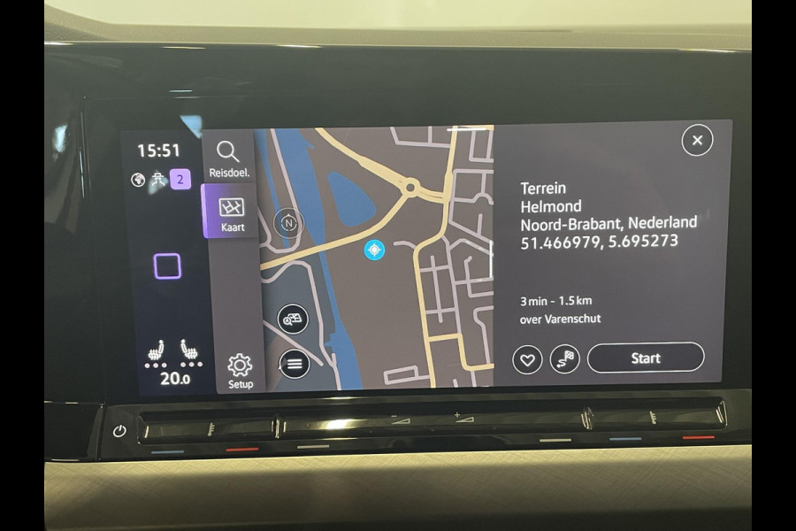 Volkswagen Golf Variant 1.0 eTSI 110pk DSG Life Automaat Navigatie Climate Control Parkeer sensoren Cruise control adaptieve Stoelverwarming Led