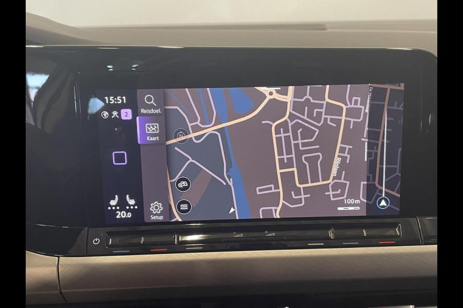 Volkswagen Golf Variant 1.0 eTSI 110pk DSG Life Automaat Navigatie Climate Control Parkeer sensoren Cruise control adaptieve Stoelverwarming Led