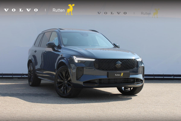 Volvo XC90 T8 455pk Automaat AWD Ultra Black Edition Stoelmassage - en ventilatie Luchtvering / Trekhaak / Panoramadak / Google services / Elektrisch bedienbare voorstoelen met geheugen / Stoelverwarming voor en achter