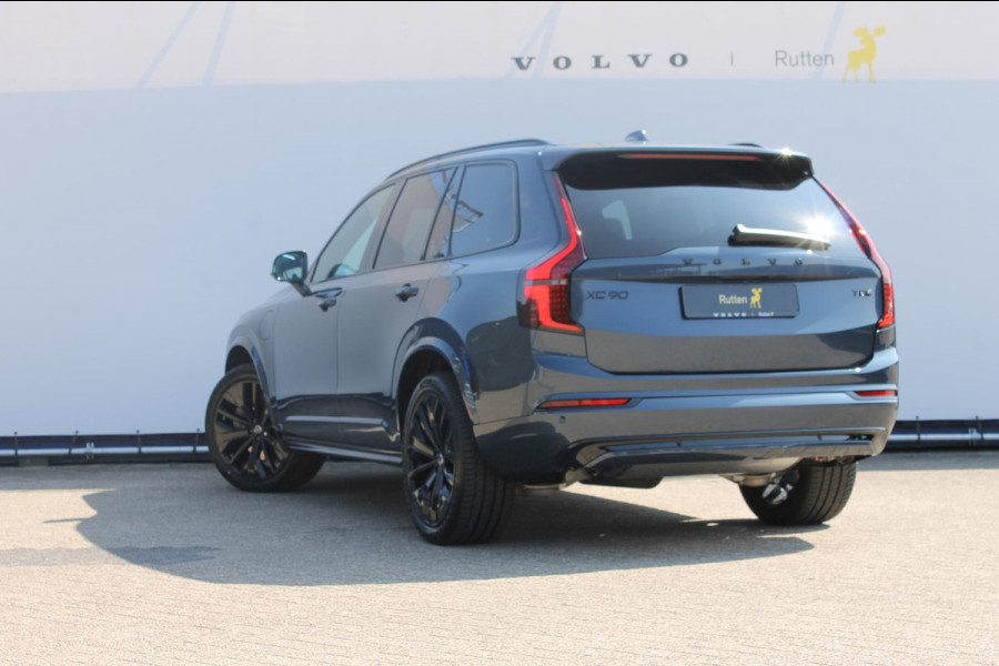 Volvo XC90 T8 455pk Automaat AWD Ultra Black Edition Stoelmassage - en ventilatie Luchtvering / Trekhaak / Panoramadak / Google services / Elektrisch bedienbare voorstoelen met geheugen / Stoelverwarming voor en achter