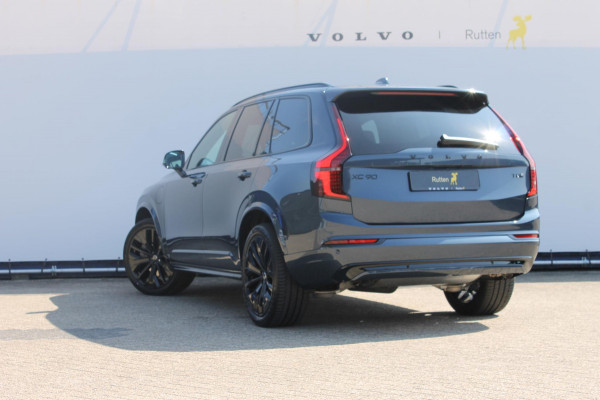 Volvo XC90 T8 455pk Automaat AWD Ultra Black Edition Stoelmassage - en ventilatie Luchtvering / Trekhaak / Panoramadak / Google services / Elektrisch bedienbare voorstoelen met geheugen / Stoelverwarming voor en achter