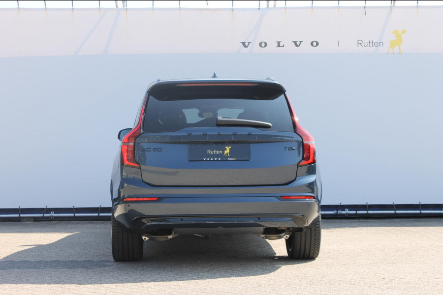 Volvo XC90 T8 455pk Automaat AWD Ultra Black Edition Stoelmassage - en ventilatie Luchtvering / Trekhaak / Panoramadak / Google services / Elektrisch bedienbare voorstoelen met geheugen / Stoelverwarming voor en achter