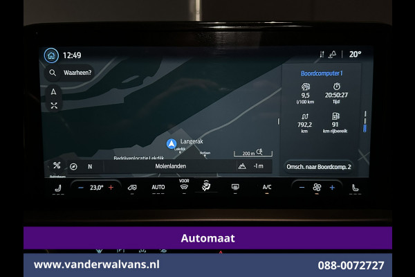 Ford Transit Custom 2.0 TDCI 136pk Automaat L1H1 Euro6 Airco | Camera | Navigatie | LED | LM Velgen | Apple Carplay Android Auto, Stoelverwarming, Verwarmde voorruit, Parkeersensoren, Bijrijdersbank