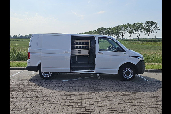 Volkswagen Transporter 2.0 TDI L2H1 28 T6.1, NAP, Euro6, Airco, 110Pk, Pdc,Oh-Historie, 1e Eigenaar, Achterdeuren