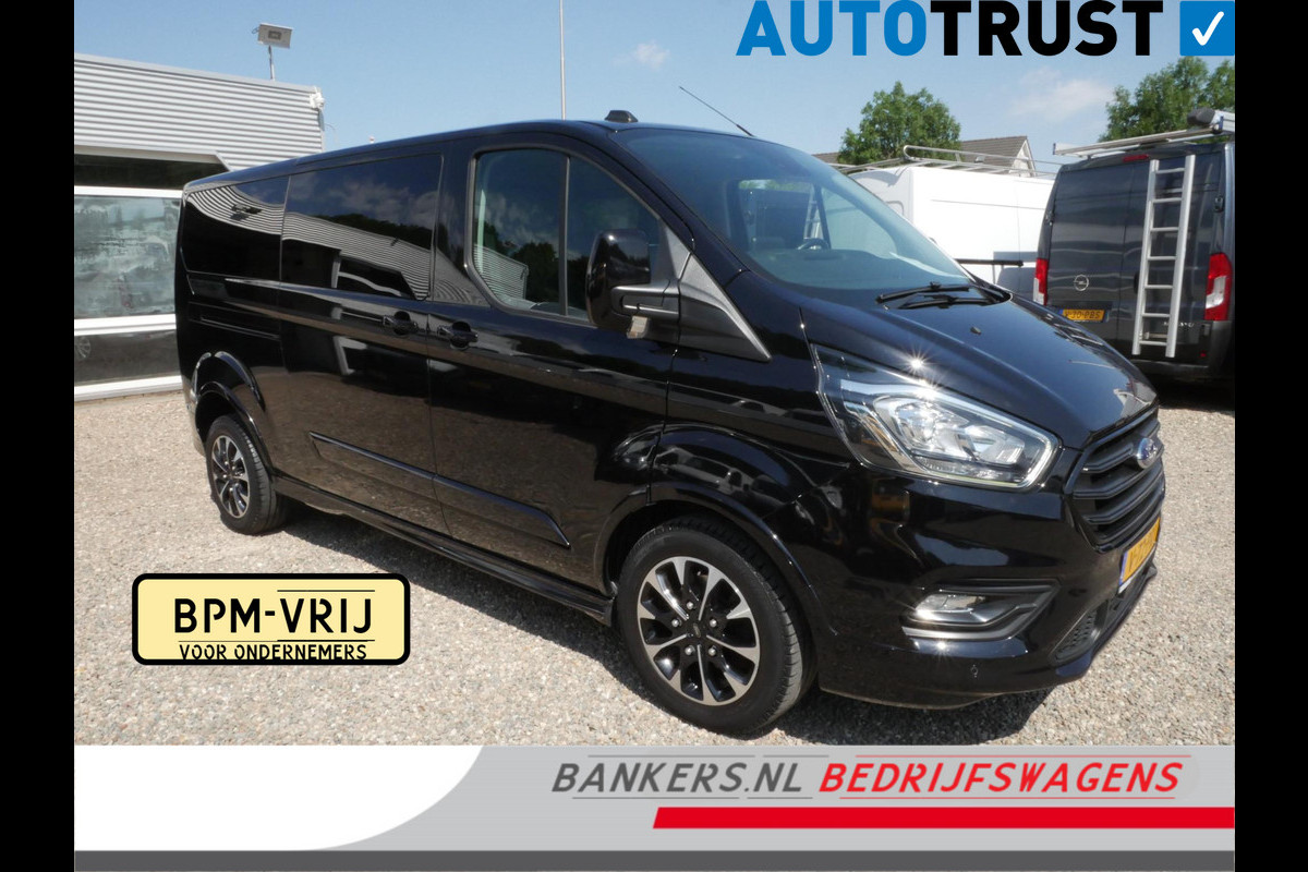 Ford Transit Custom 2.0 TDCI 185PK L2 Dubbel cabine Airco Sport 2 x Schuifdeur