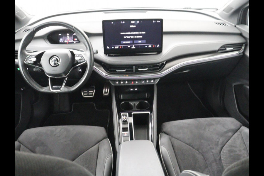 Škoda Enyaq iV 80 Business Edition | SOH 93,6% | Panoramadak | Leder/alcantara | Memory | Stuur/stoel verwarming | Adaptive cruise | Carplay | Sfeerverlichting | Camera | Park assist | Trekhaak